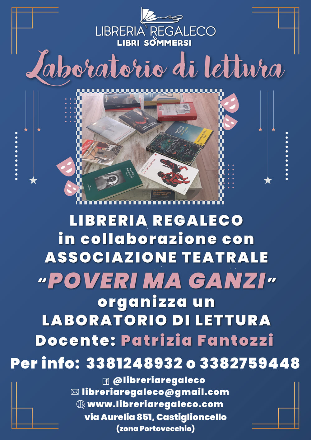 Laboratorio di Lettura – in collaborazione con Poveri Ma Ganzi