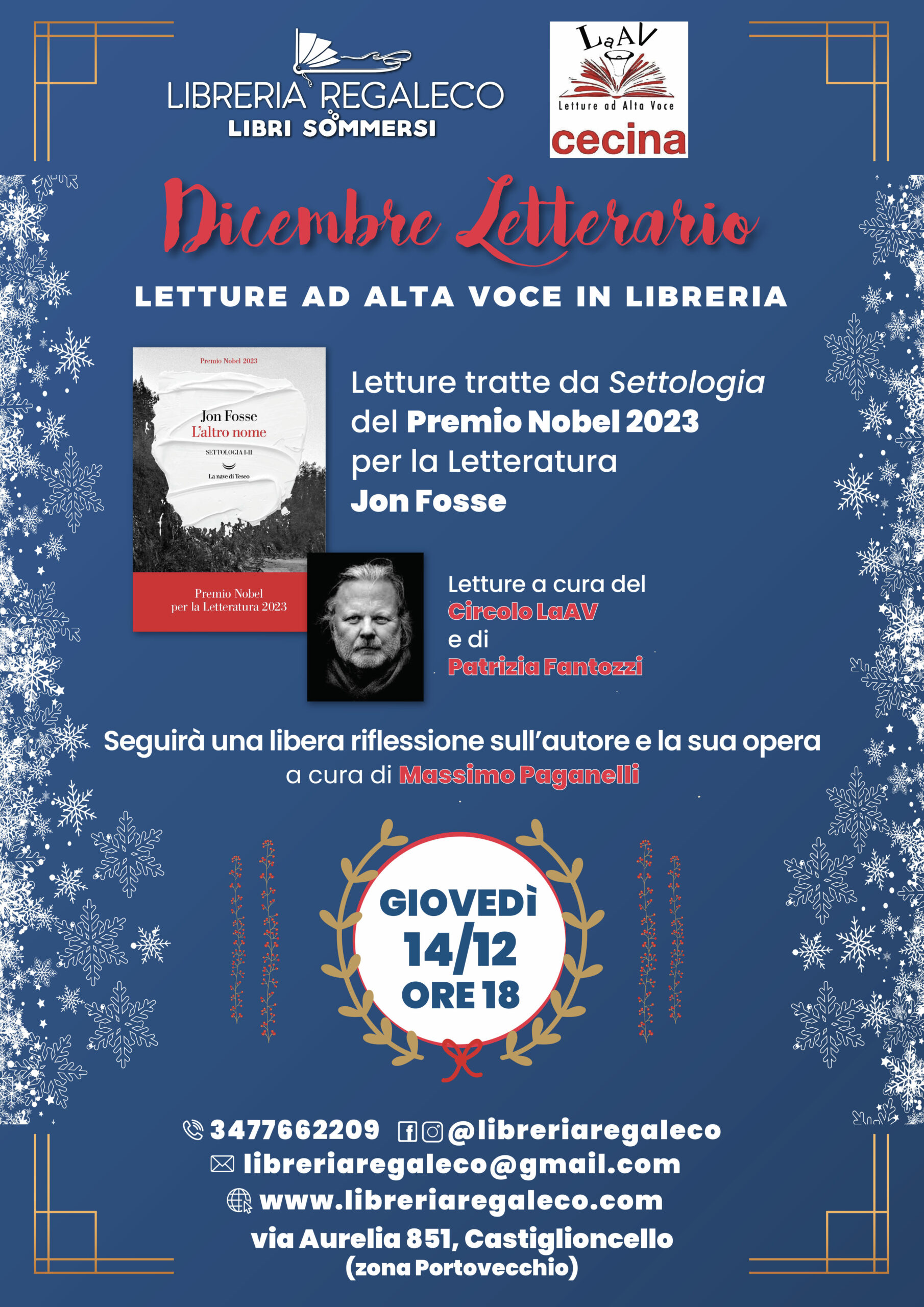 Dicembre Letterario – Letture tratte da Settologia di Jon Fosse