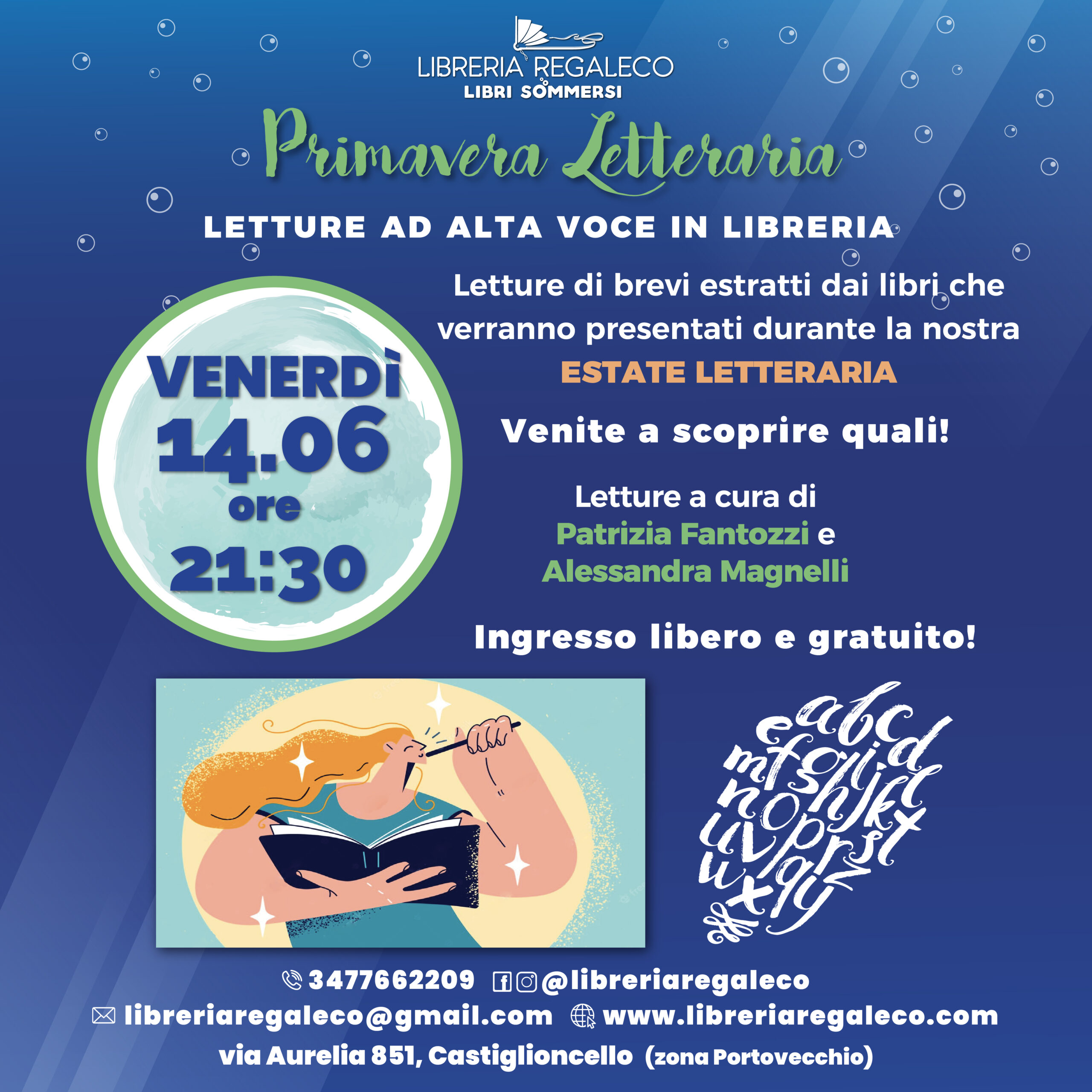Primavera Letteraria – Letture ad alta voce in libreria: gli estratti  della nostra Estate Letteraria!