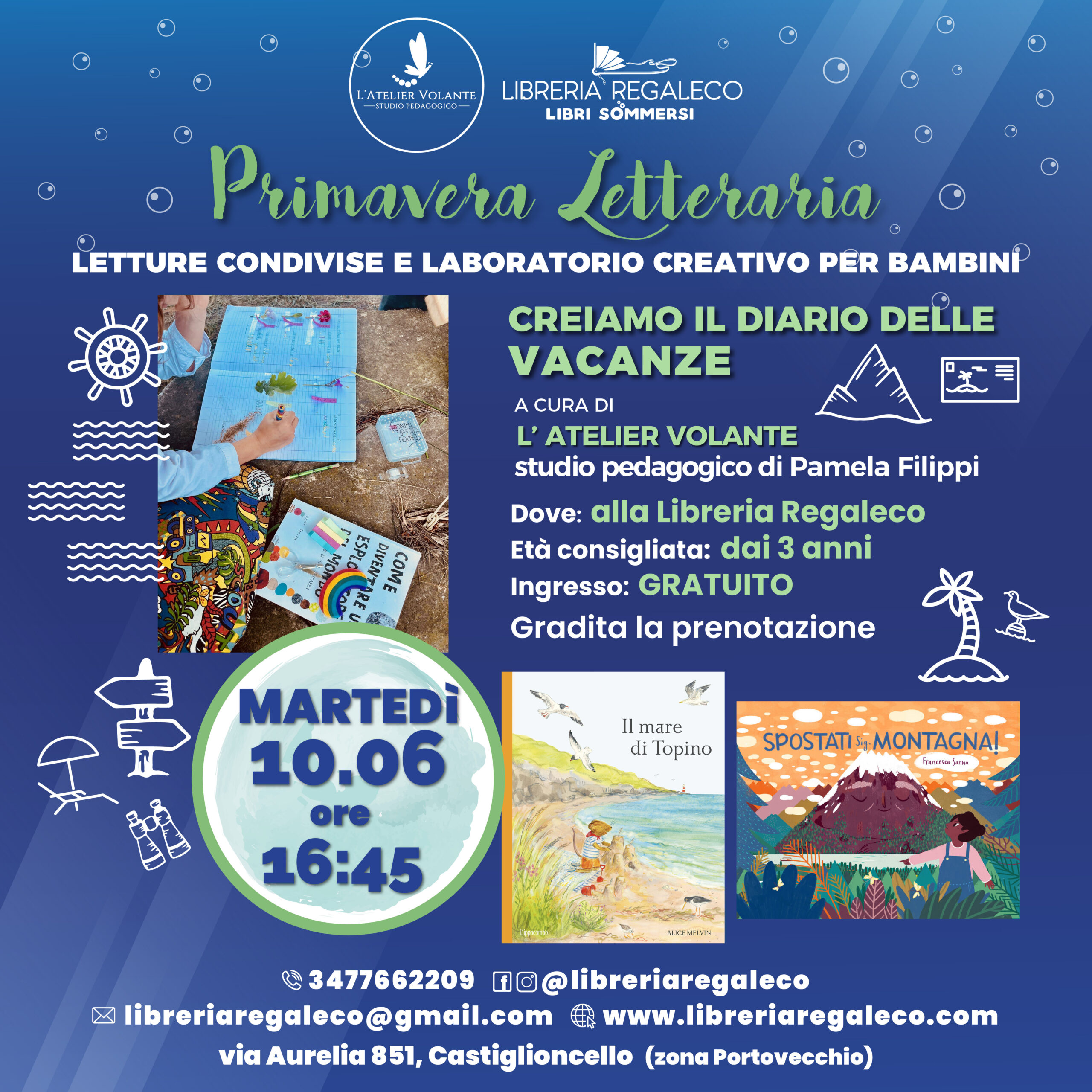 Diario-vacanze-atelier-LIBRERIA-REGALECO